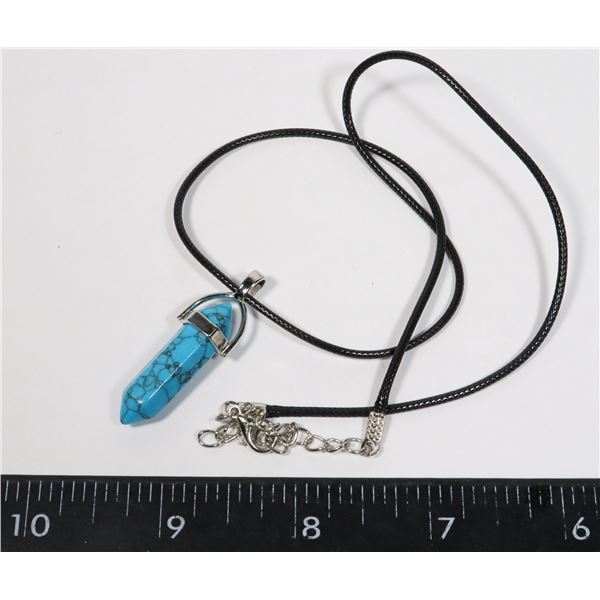 NEW SYNTHETIC TURQUOISE HOWLITE REPLICA HEXAGONAL