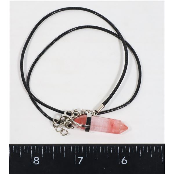 NEW SYNTHETIC CHERRY QUARTZ REPLICA HEXAGONAL
