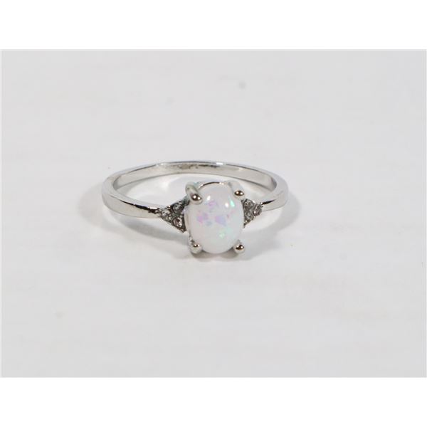 NEW SIZE 11 SILVER TONE RHINESTONE RING