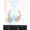 Image 1 : NEW TEAR DROP DANGLE CLEAR RHINESTONE EARRINGS