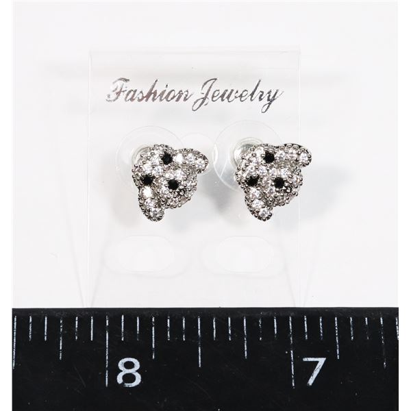 NEW LABRADOODLE RHINESTONE STUD EARRINGS