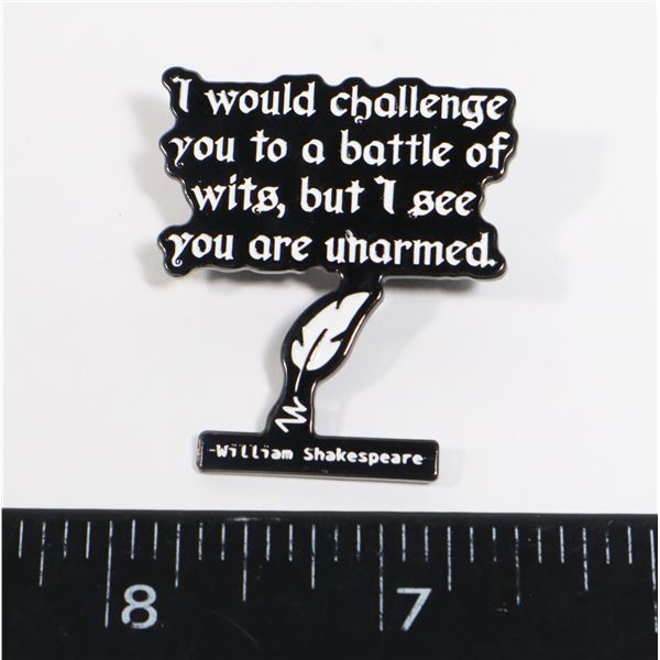 NEW I WOULD CHALLENGE YOU TO A BATTLE OF WITS,