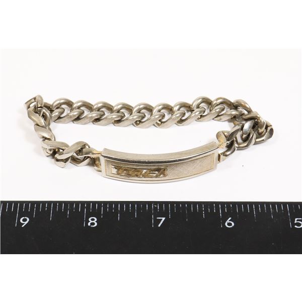 HEAVY MENS BRACELET PERSONALIZED T-REX