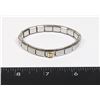 Image 1 : STAMPED ITALY STAINLESS STEEL STRETCH BRACELET