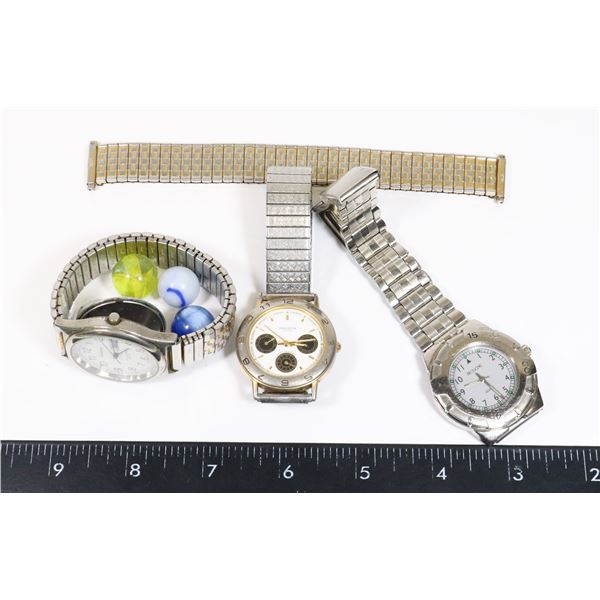 BUNDLE OF ASSORTED WATCHES FOR PARTS/ REPAIR