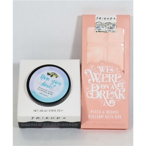 FRIENDS HONEYSUCKLE ROSE BODY BUTTER WITH BATH BAR