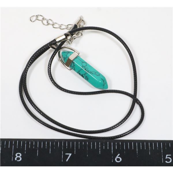 NEW SYNTHETIC TURQUOISE HOWLITE REPLICA HEXAGONAL