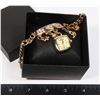 Image 1 : NEW GOLD TONE LOVE CHARM BRACELET WATCH
