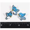 Image 1 : NEW SNOW WHITE THEM 3 PC BIRD FRIENDS LAPEL PIN