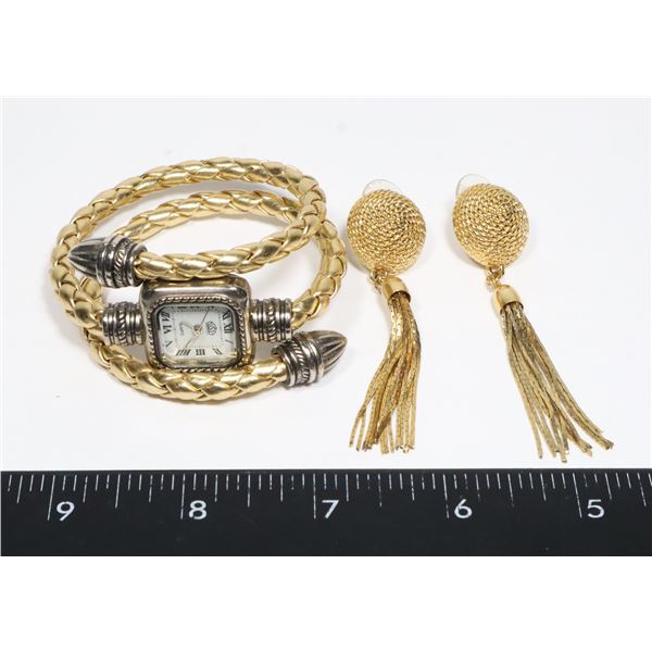 CUSSI WOMEN'S WATCH (WORKING) SOLD WITH GOLD TONE