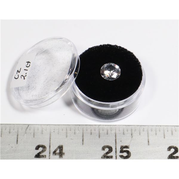 2.1CT GENUINE CUBIC ZIRCONIA DIAMOND