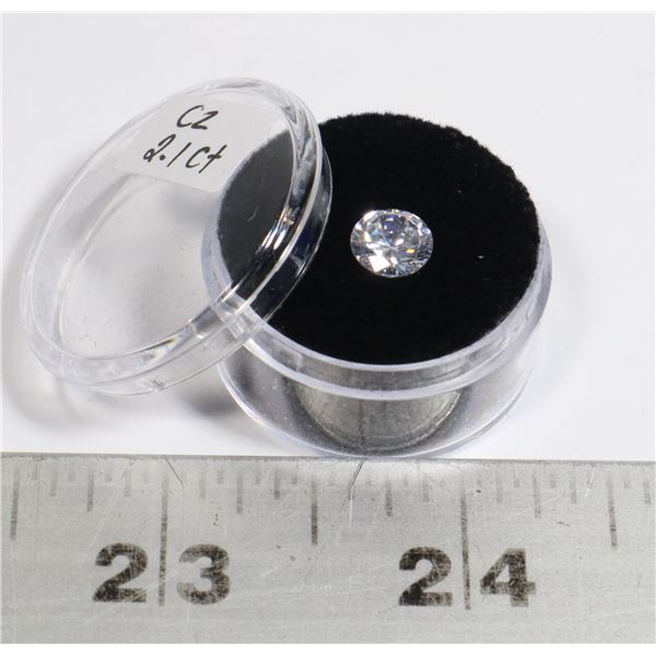 2.1CT GENUINE CUBIC ZIRCONIA DIAMOND GEMSTONE