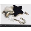 Image 1 : SILVER PLATED STAR SHAPE JEWELRY CONTAINER SOLD