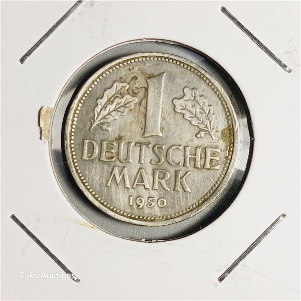 1950 Germany 1 Deutsche Mark Coin