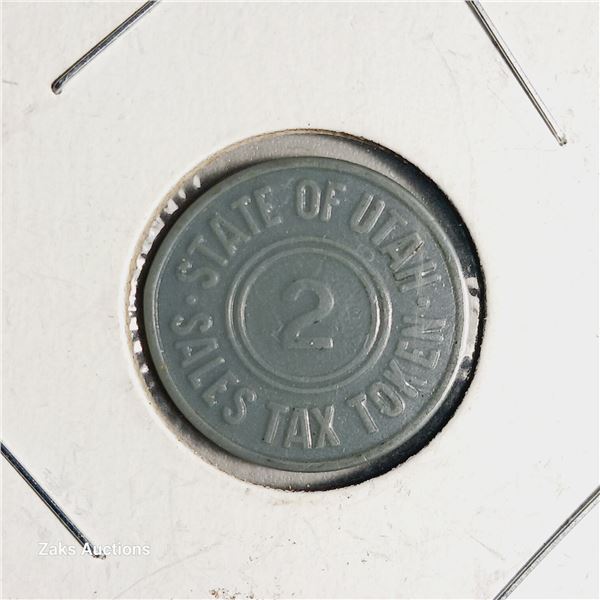 USA Sales Tax Token Utah 2 Mills Coin