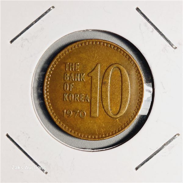 1970 Korea 10 Won Coin