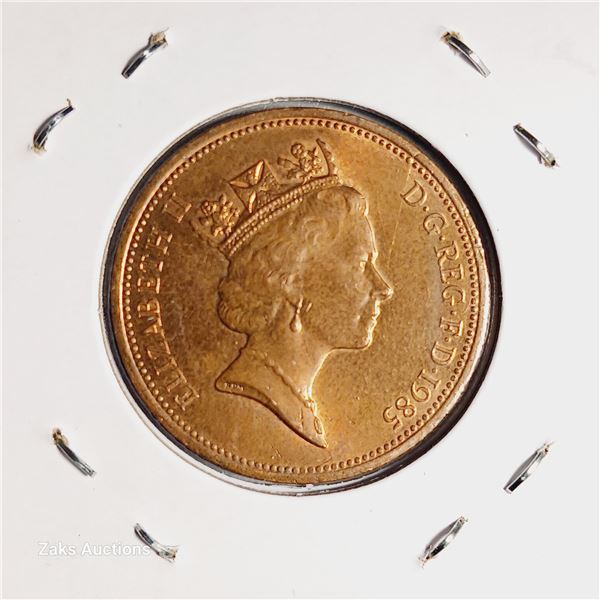 1985 United Kingdom 2 Pence Coin