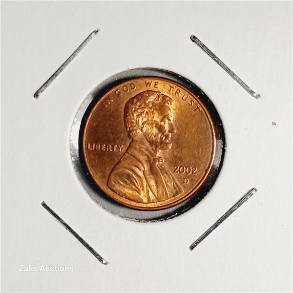 2002 D USA 1 Cent Coin