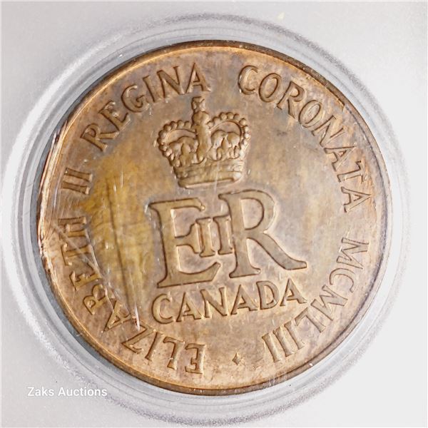 1953 Queen Elizabeth II Coronation Canada Commemorative Medallion