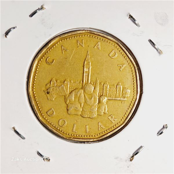 1992 Canada 125th Anniversary Of Confederation $1 Dollar Coin
