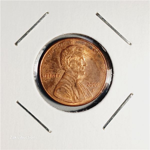 2002 D USA 1 Cent Coin