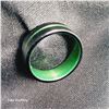 Image 1 : Size # Tungsten Ring, Grooved Green & Black *No Engraving