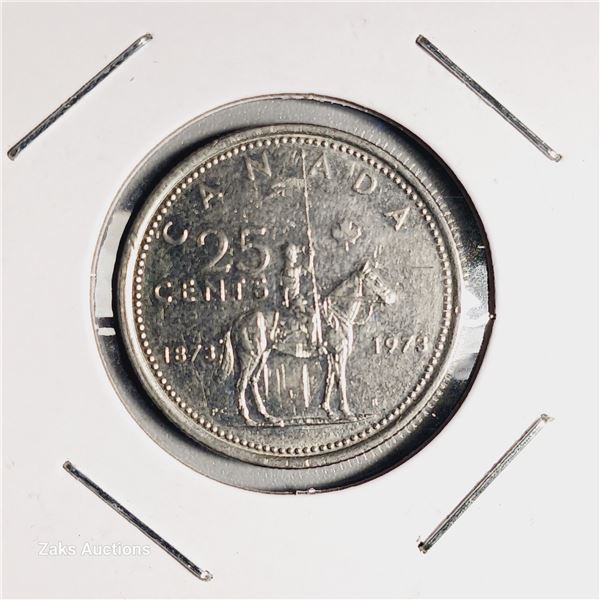 1873 - 1973 Canada RCMP Centennial 25 Cent Coin