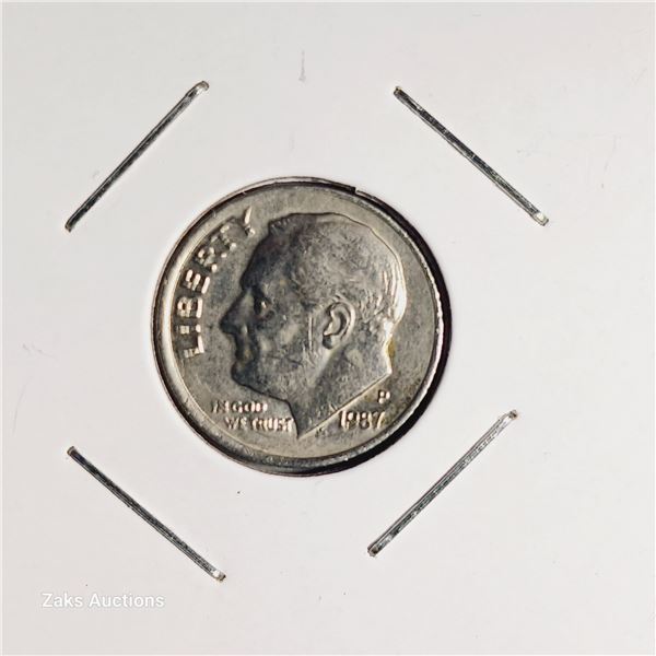 1987 P USA 10 Cent Coin