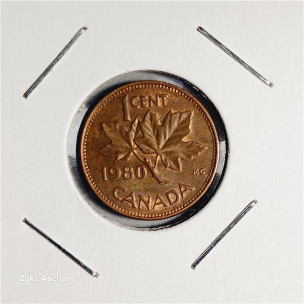 1980 Canada 1 Cent Coin