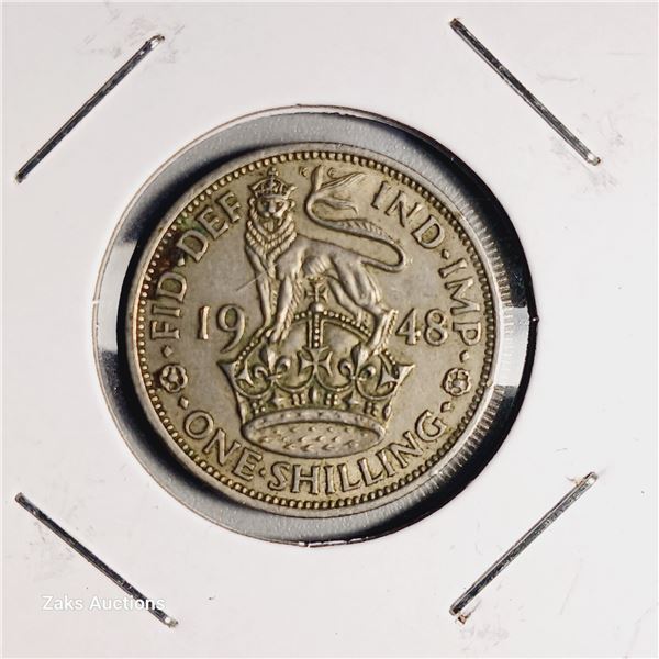 1948 Great Britain 1 Shilling Coin