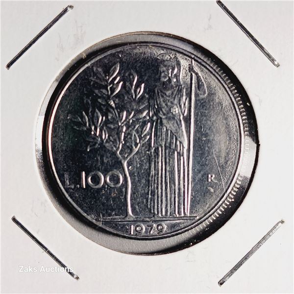 1979 *large type* Italy 100 Lira Coin