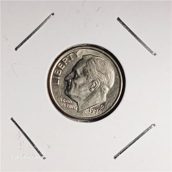 1996 D USA 10 Cent Coin