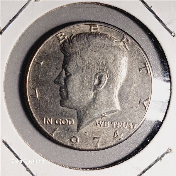 1974 D USA Half Dollar Coin