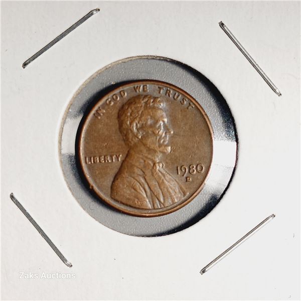 1980 D USA 1 Cent Coin