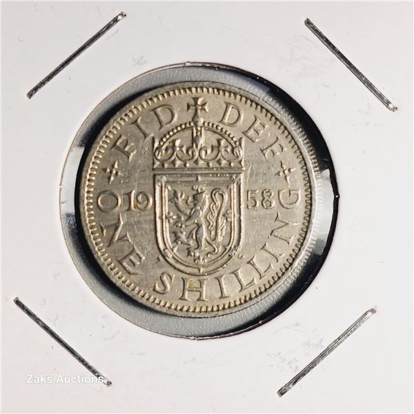 1958 Great Britain 1 Shilling Coin