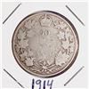Image 1 : 1914 Canada 50 Cent Coin - .925 Silver