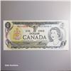 Image 1 : UNC 1973 Bank of Canada $1 Dollar Banknote