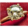 Image 1 : 10K YELLOW GOLD 2.36G LAB DIAMOND 1.3CT   RING (~SIZE 6.5)