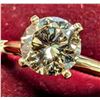 Image 3 : 10K YELLOW GOLD 2.36G LAB DIAMOND 1.3CT   RING (~SIZE 6.5)