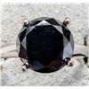 Image 1 : 14K WHITE GOLD 2.07G BLACK DIAMOND 2.5CT  RING (~SIZE 5.75)