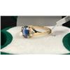 Image 3 : 10K YELLOW GOLD 1.3G NATURAL SAPPHIRE 1CT & LAB DIAMOND 0.05CT   RING (~SIZE 6.5)