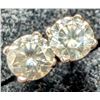Image 1 : 14K WHITE GOLD 0.5G NATURAL DIAMOND 0.42CT   EARRINGS