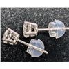 Image 2 : 14K WHITE GOLD LAB DIAMOND 0.7CT   EARRINGS