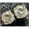 Image 1 : 14K WHITE GOLD 0.45G LAB DIAMOND 0.32CT   EARRINGS