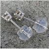 Image 2 : 14K WHITE GOLD 0.45G LAB DIAMOND 0.32CT   EARRINGS