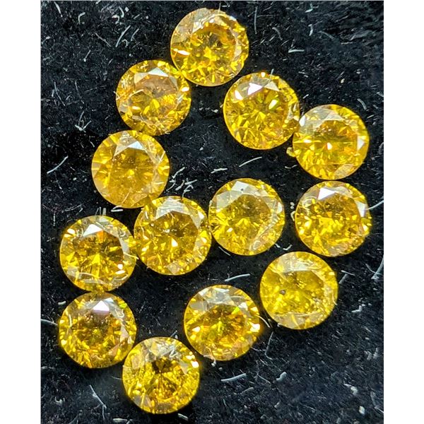 LAB GROWN YELLOW DIAMOND APP 1CT TOTAL