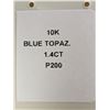 Image 2 : 10K YELLOW GOLD BLUE TOPAZ 1.4CT  PENDANT