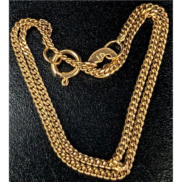 10K YELLOW GOLD 0.9G 7"  BRACELET