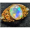 Image 1 : SILVER NATURAL OPAL (PLAY OFF FIRE) 2.3CT  RING