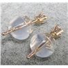 Image 2 : 14K YELLOW GOLD LAB DIAMOND 0.05CT  EARRINGS